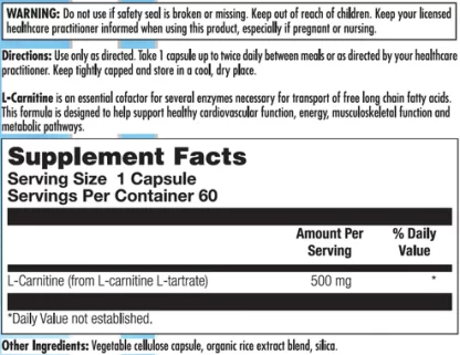 L-Carnitine Label