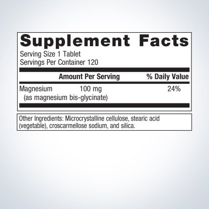 Magnesium Glycinate 120C Label