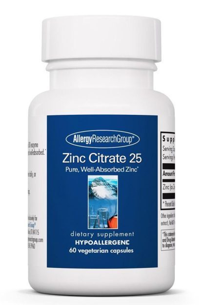 Zinc Citrate 25 Mg 60 caps