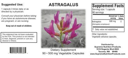Astragalus Supreme - 90 Capsules - Image 2