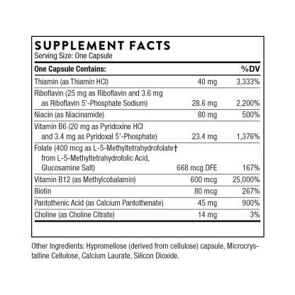 B-Complex #12 , 60 Vegetarian Capsules - Image 4