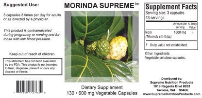 Morinda Supreme - 130 Capsules - Image 2