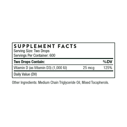 Vitamin D Liquid, 1 fl oz / 30 mL - Image 3