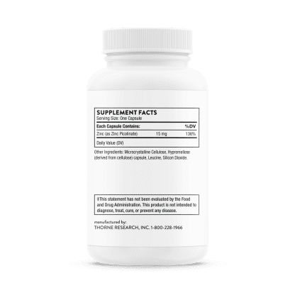 Zinc Picolinate 30 mg, 180 Capsules - Image 3