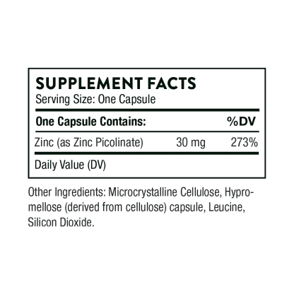 Zinc Picolinate 30 mg NSF Certified for Sport, 60 Capsules - Image 4
