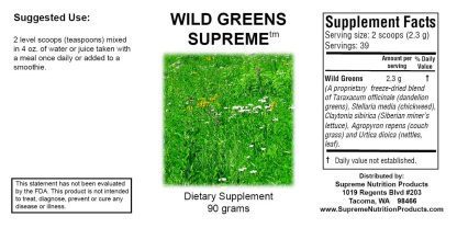 Wild Greens Supreme - 90 Grams - Image 2