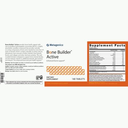 Bone Builder Active Label