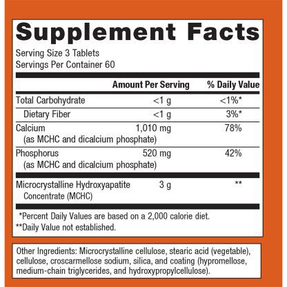 Bone Builder Extra Strength 180T Label