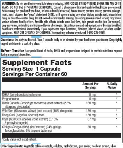 BioFem Transition Label