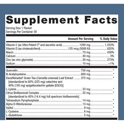 Immune Defense Pack Label