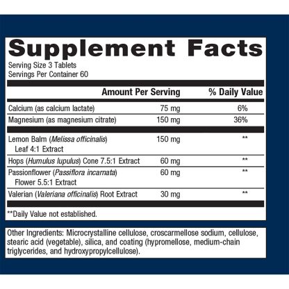 MyoCalm Plus 180 Tabs Labels