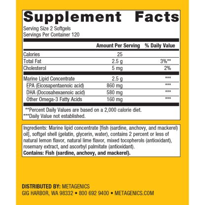 OmegaGenics EPA-DHA 720 240SG Label