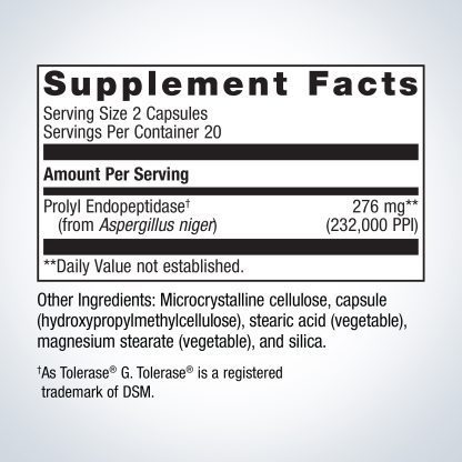 SpectraZyme Gluten Digest Enzymes 40C Label