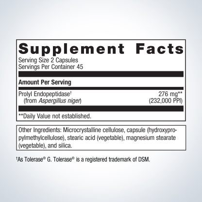 SpectraZyme Gluten Digest Enzymes 90C Label